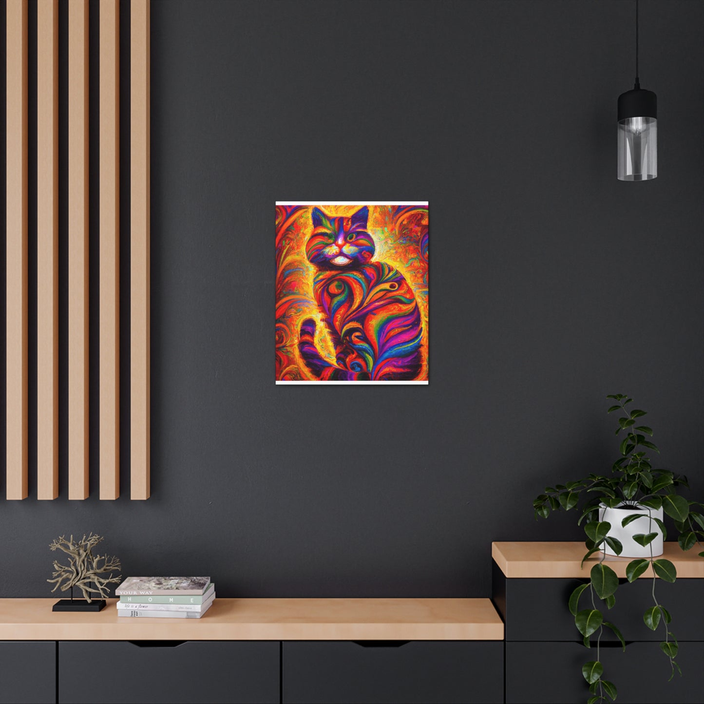Feline Floral - Canvas