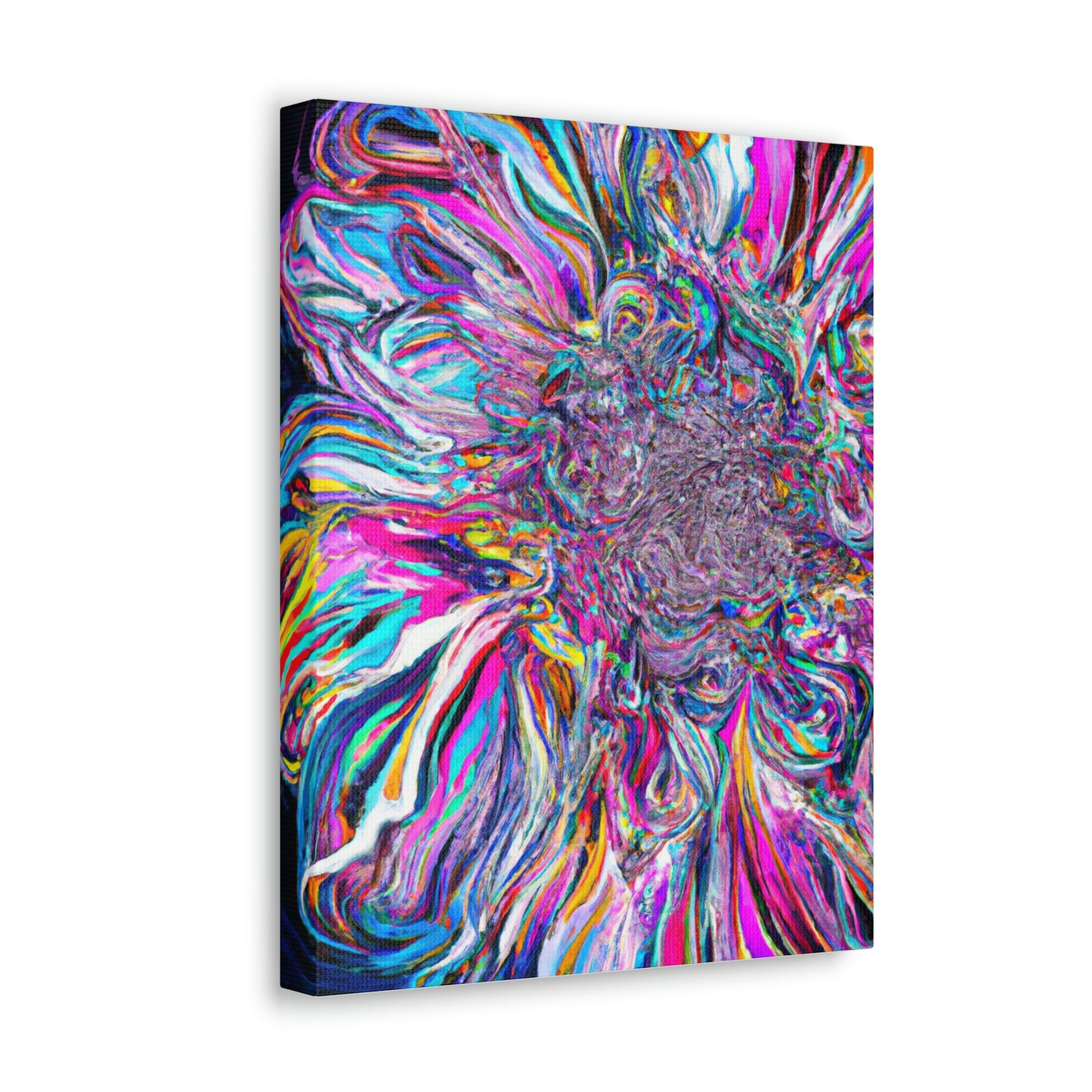 Psychedelic Bloom. - Canvas