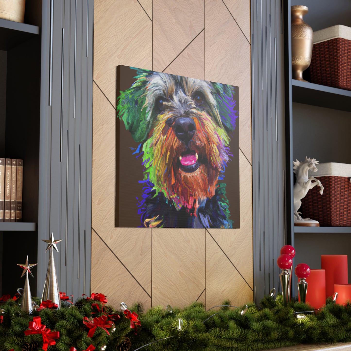Canine Colorful. - Canvas
