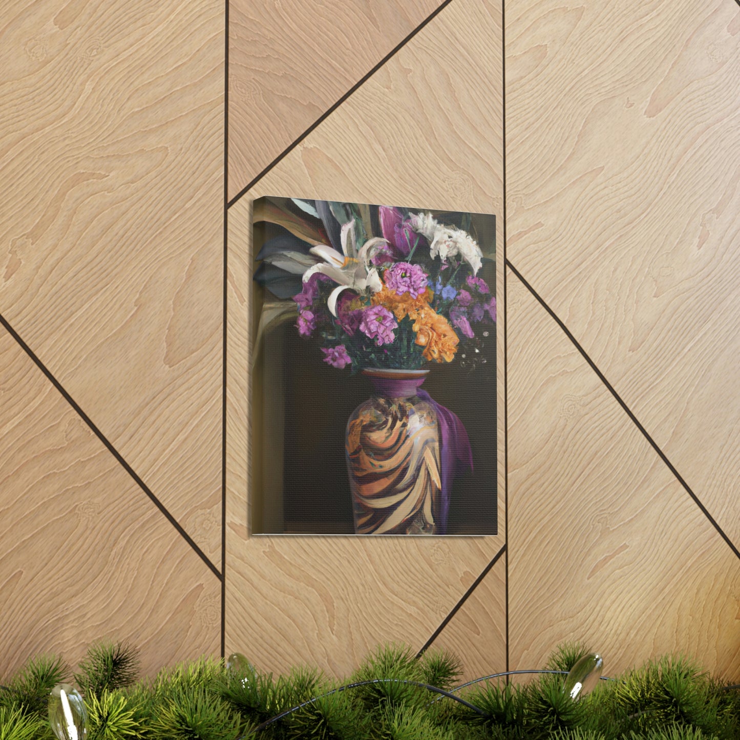 "Floral Fragility Bliss" - Canvas