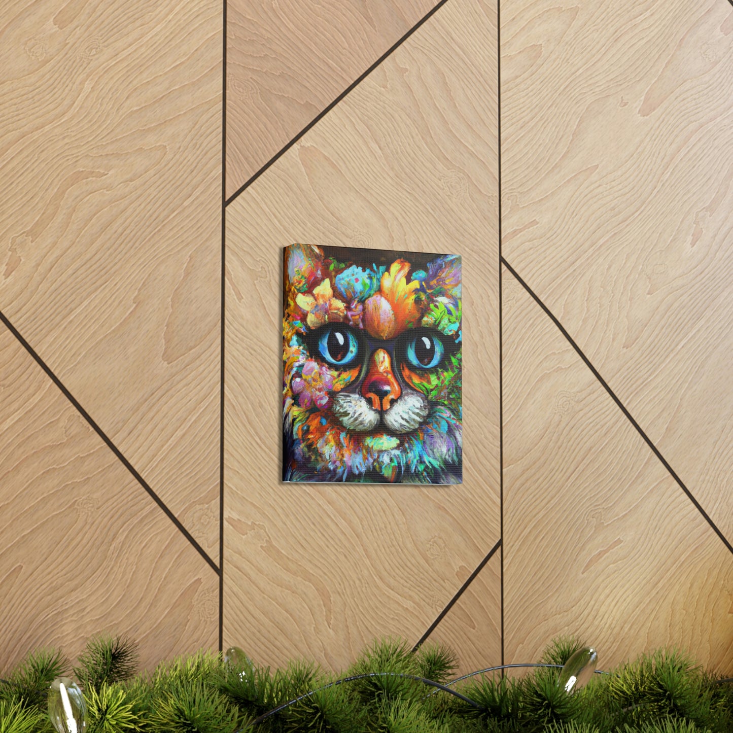 Blissful Cat - Canvas