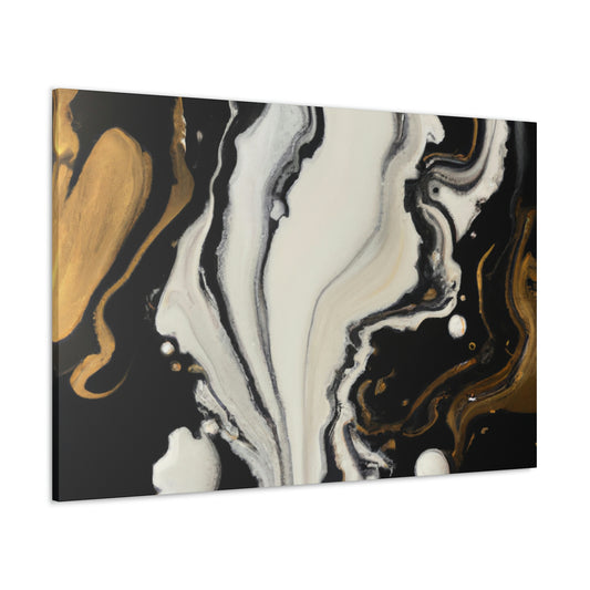 Gold Splash Galaxy. - Canvas