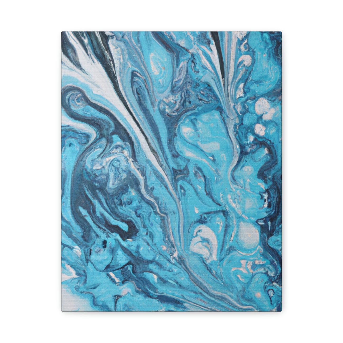 Aqua Swirl. - Canvas