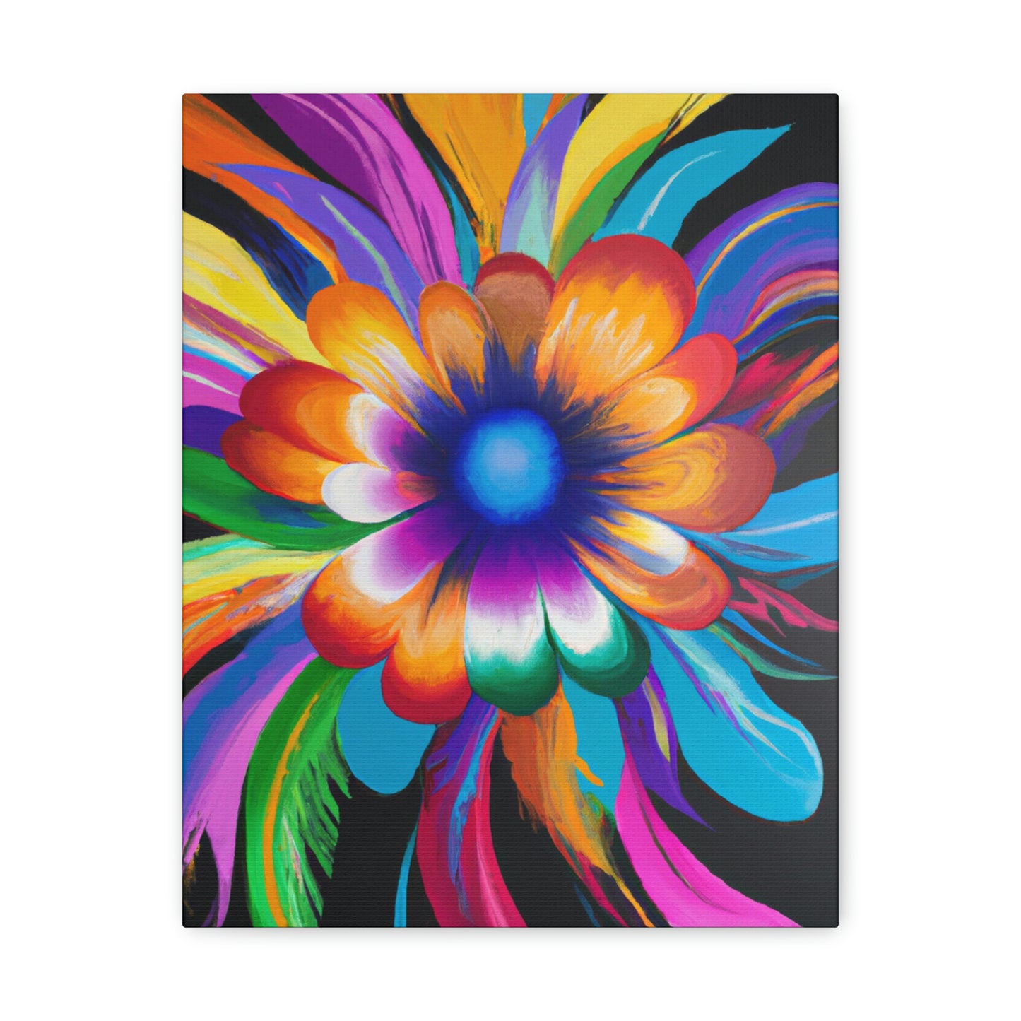 Psychedelic Bloom. - Canvas