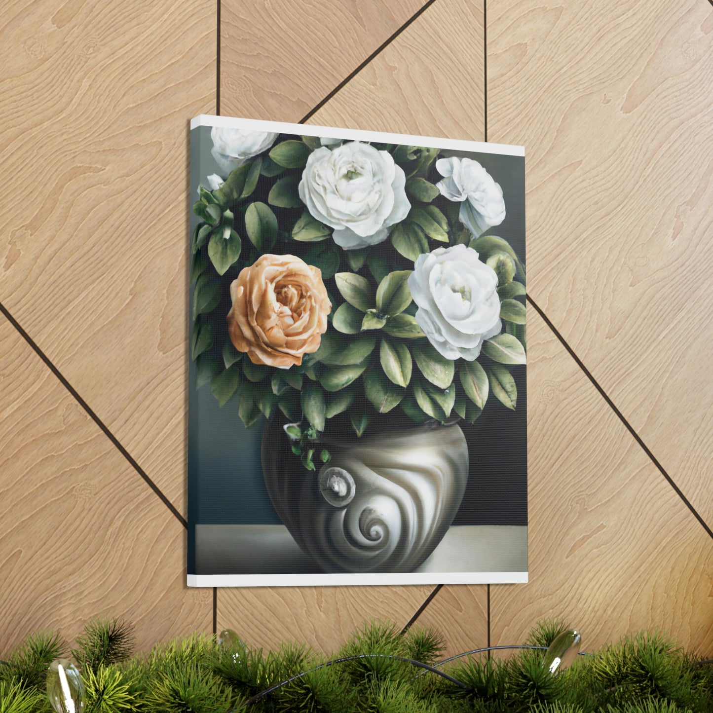 Glowing Floral Splendor. - Canvas
