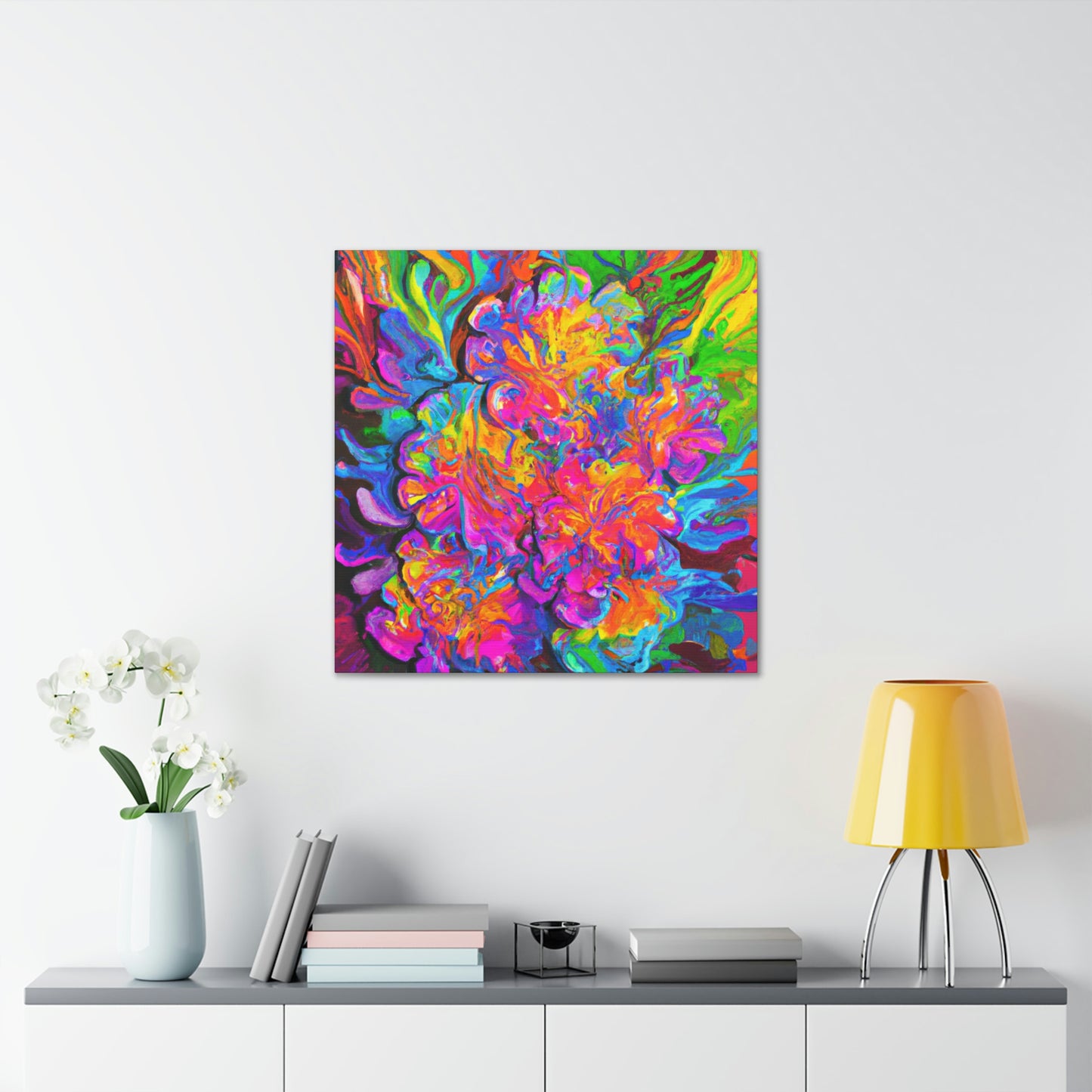 Vivid Blooms. - Canvas