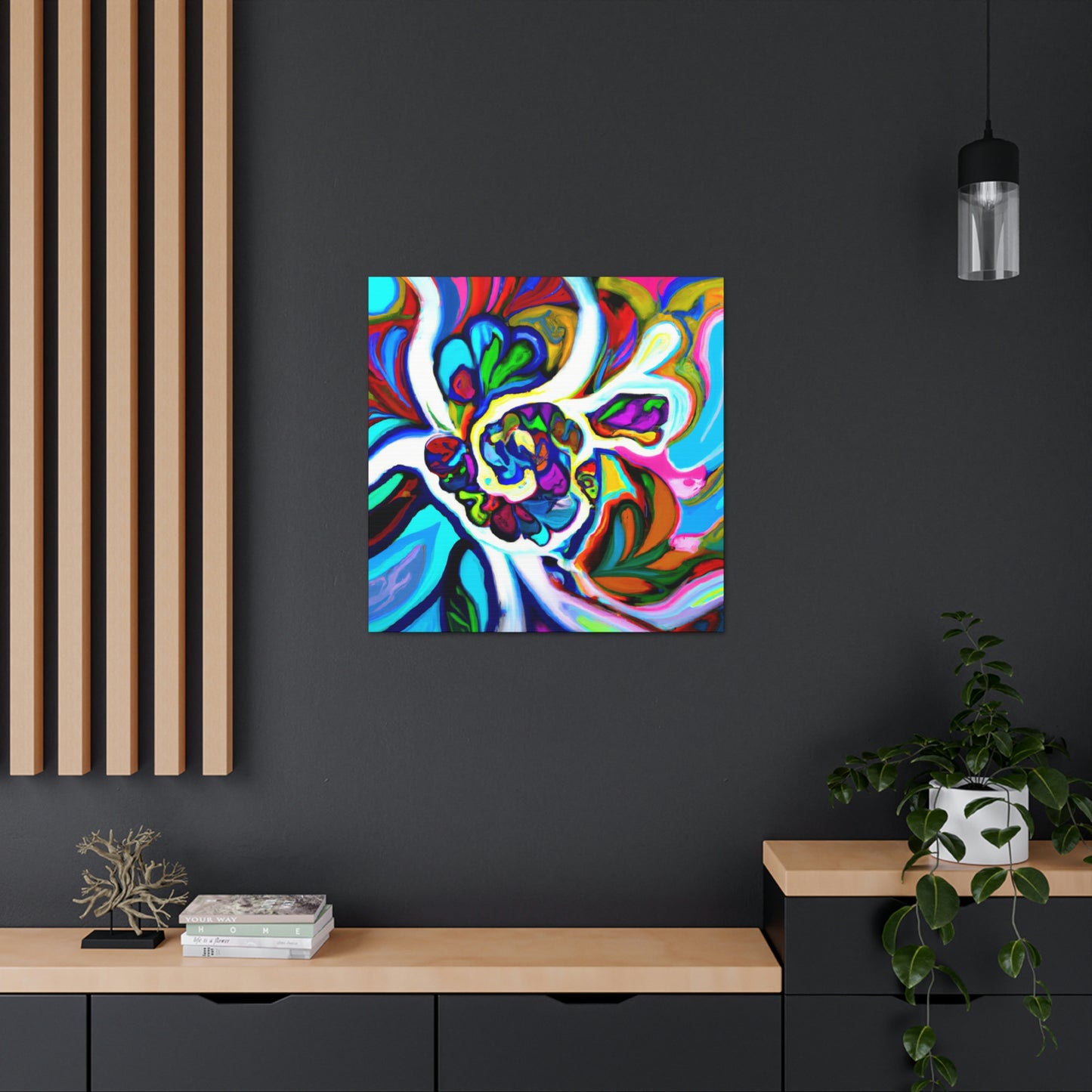 Psychedelic Bloom. - Canvas