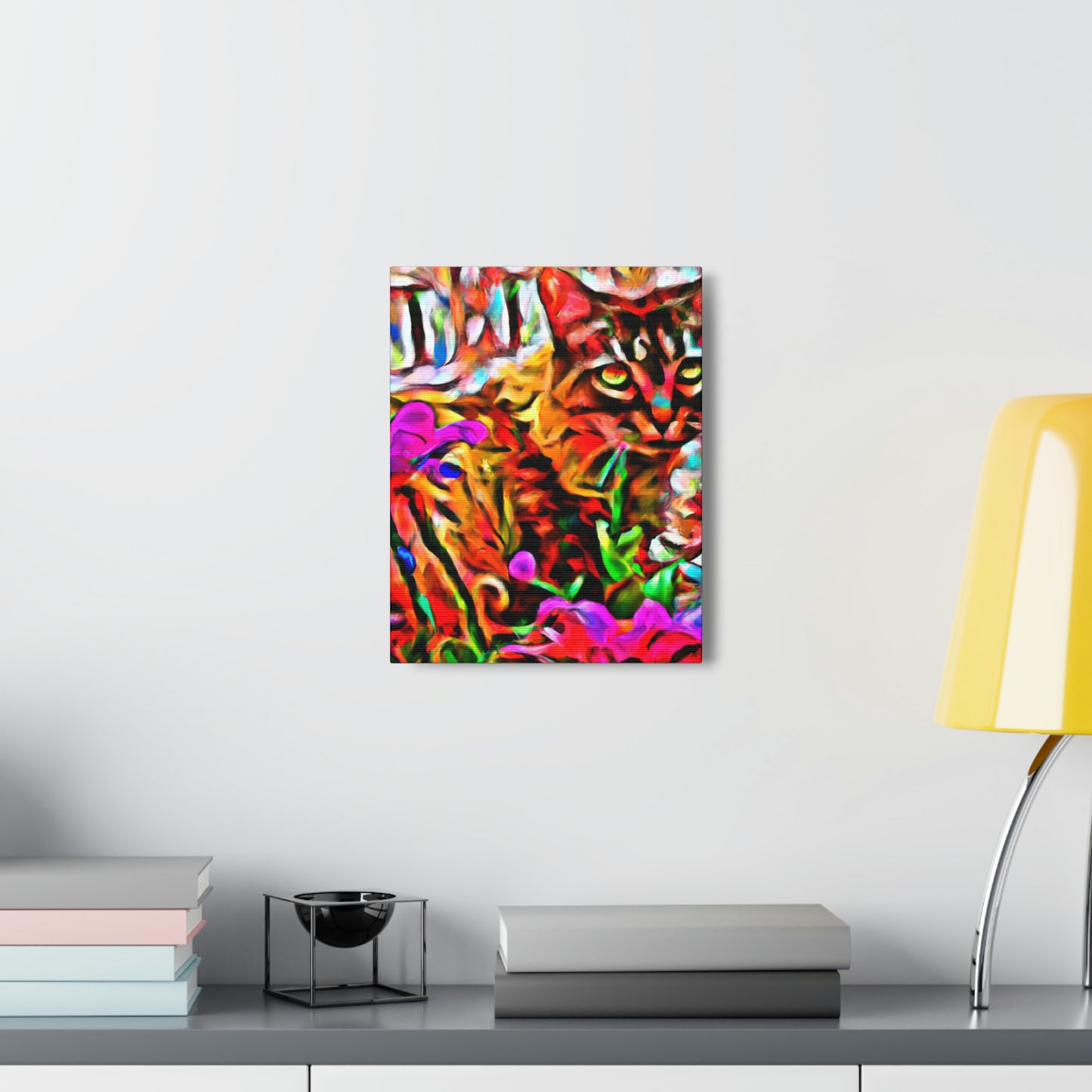 1. "Colored Flower Mix"
2. "Multi Flowered Cat"
3. "Digital Room Mix" - Canvas