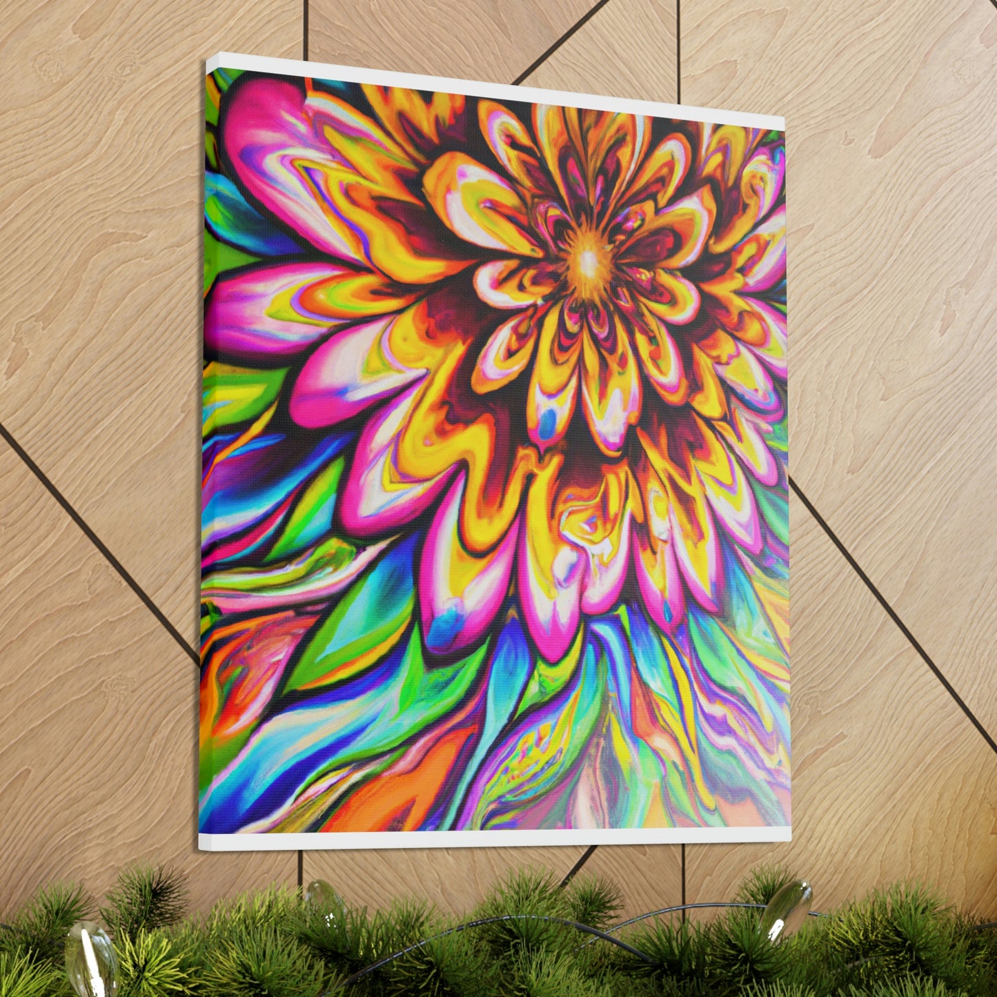 Psychedelic Bloom - Canvas