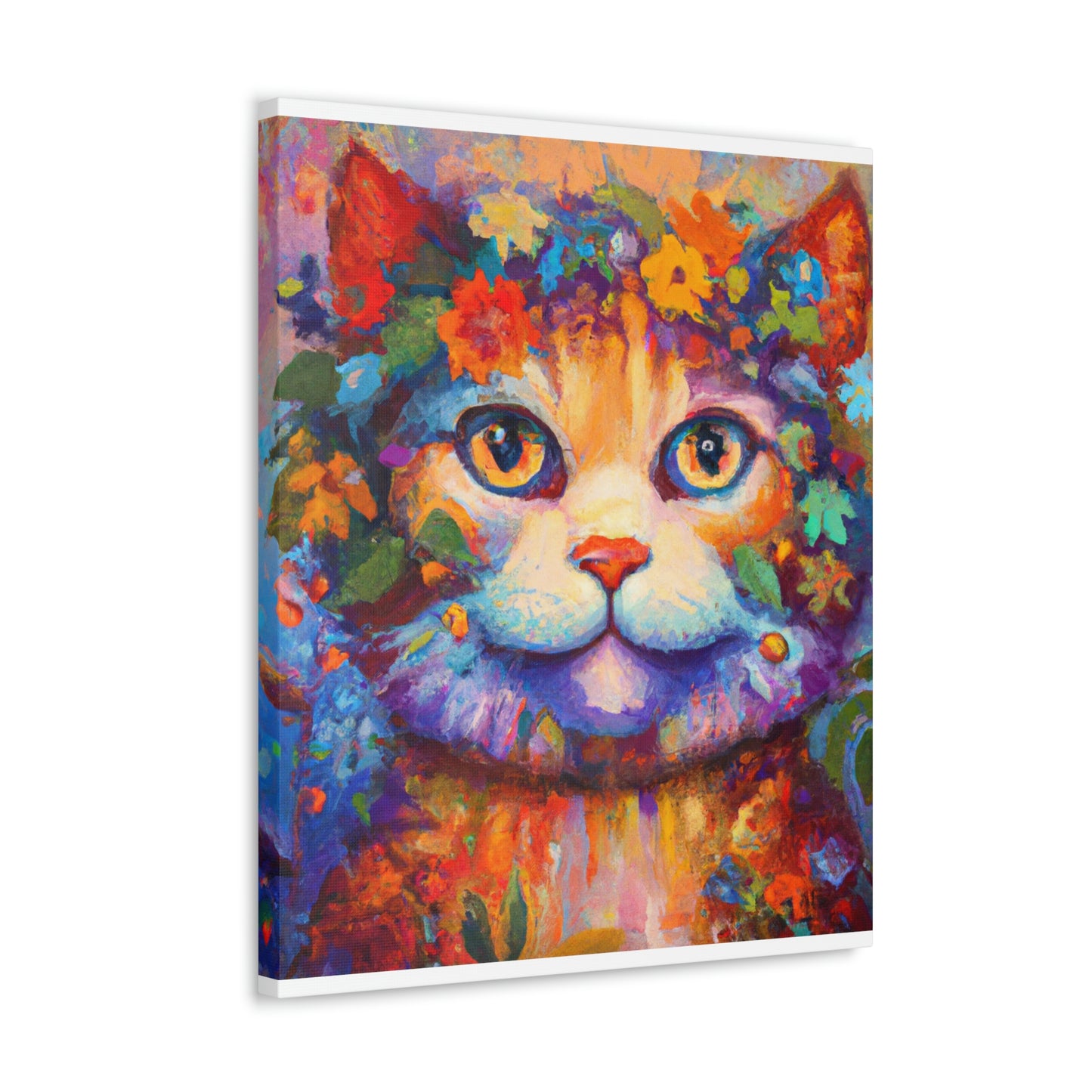 Feline Floral - Canvas