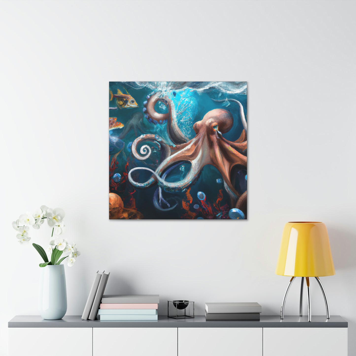 Ocean Marine Glow. - Canvas