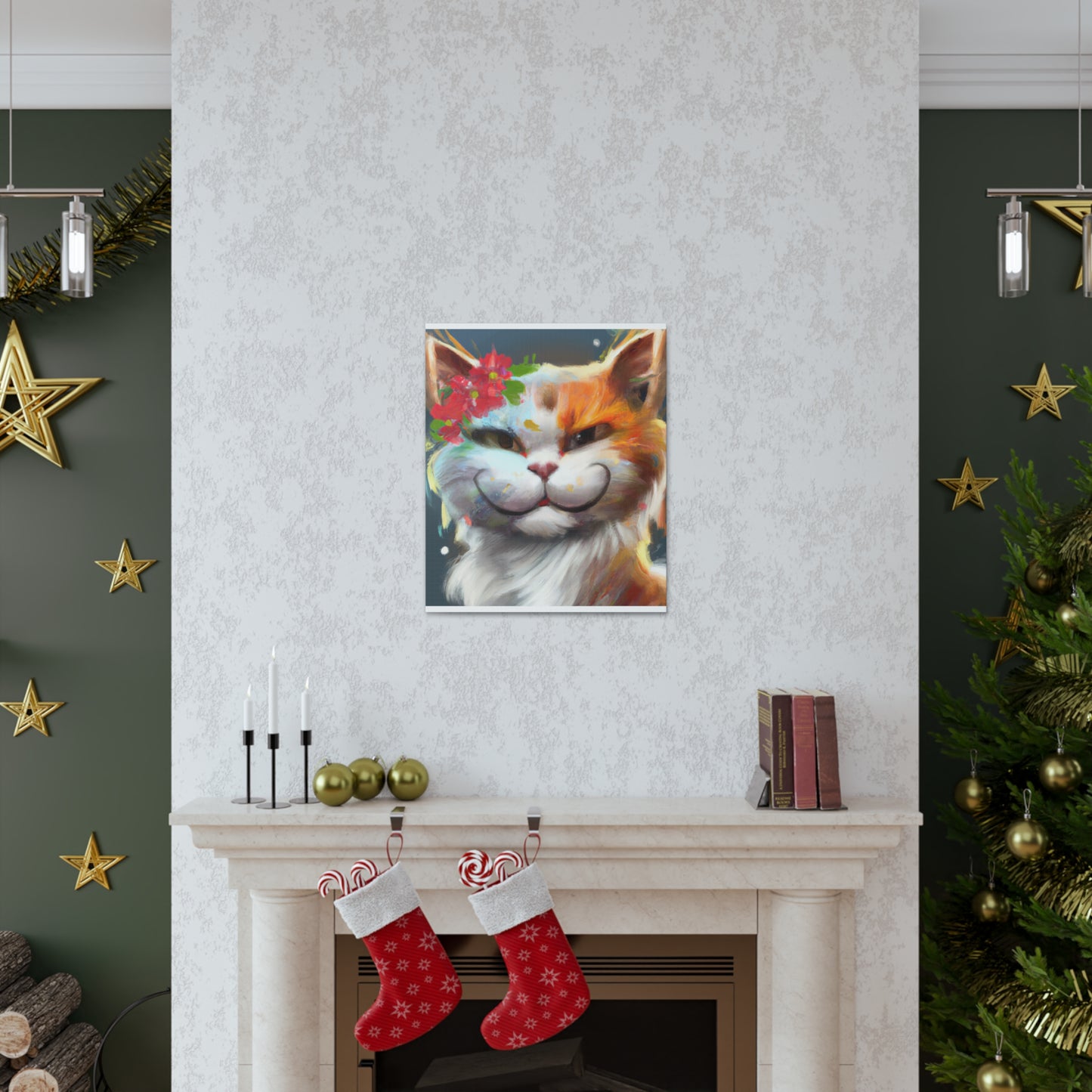 Feline Flora - Canvas