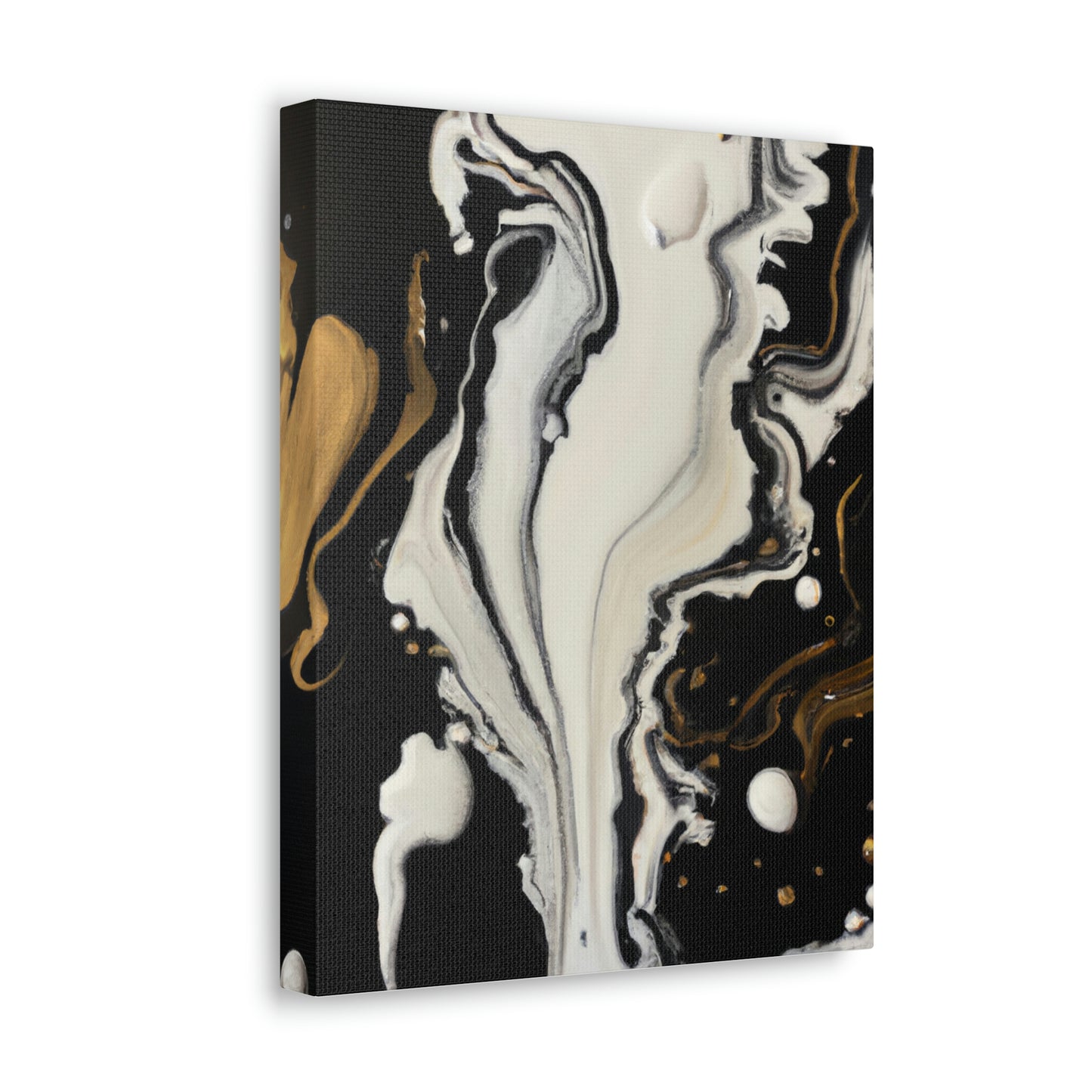 Gold Splash Galaxy. - Canvas