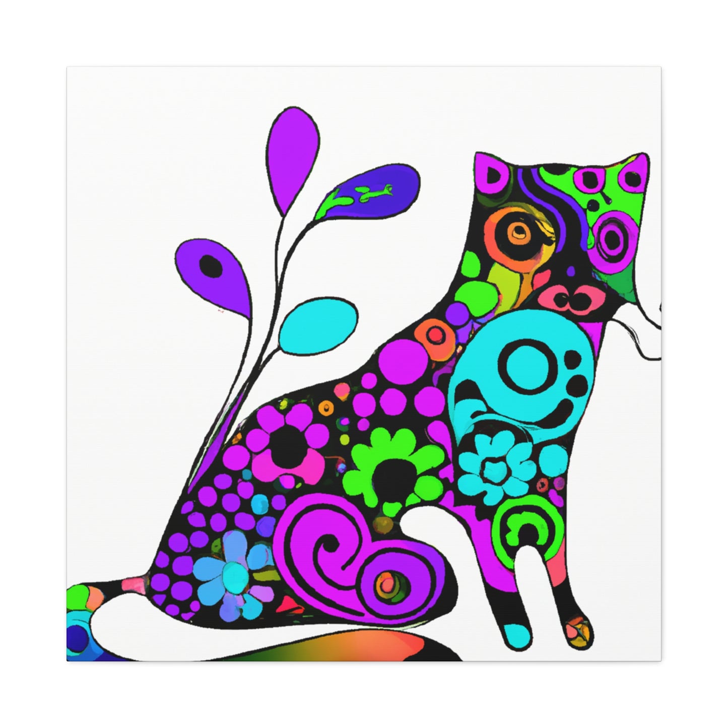 Flora Feline - Canvas