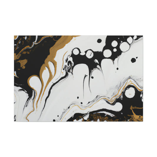 Mystic Gold Wave. - Canvas