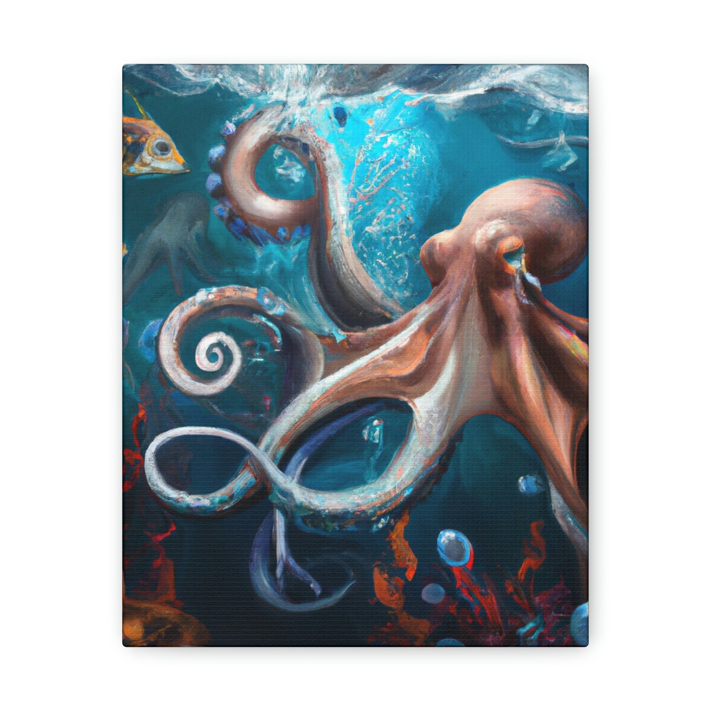 Ocean Marine Glow. - Canvas
