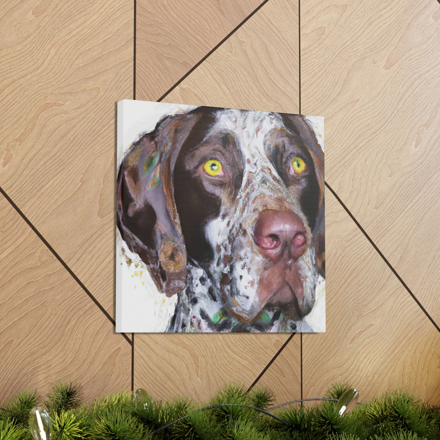 "Pointer Splendor" - Canvas