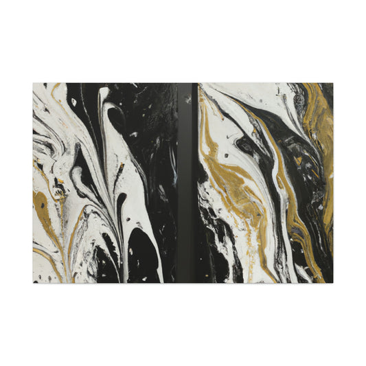 Gilded Liquid Chaos. - Canvas