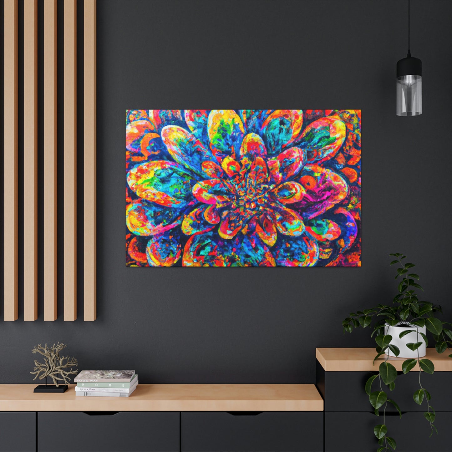 Psychedelic Bloom. - Canvas
