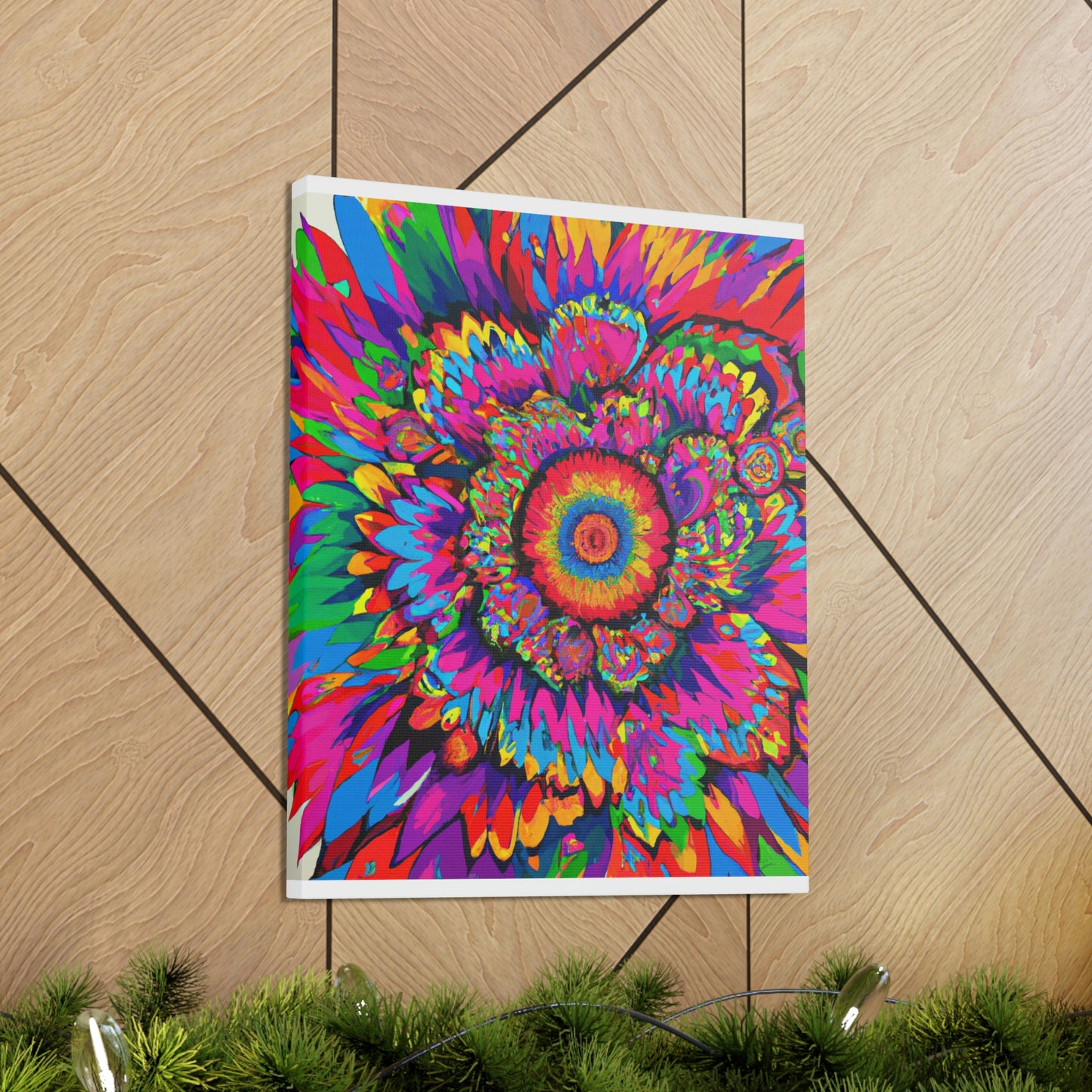 Vivid Floral Burst - Canvas