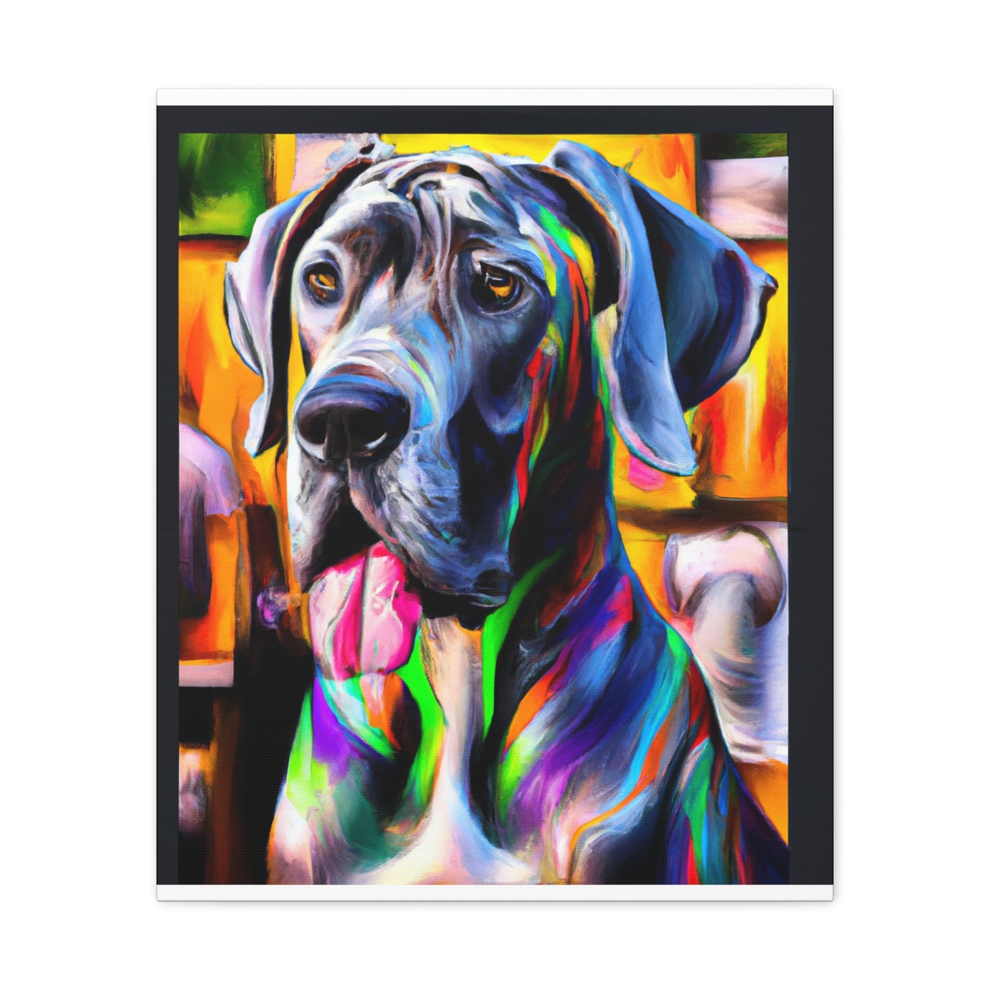 Colorful Canine Joy - Canvas