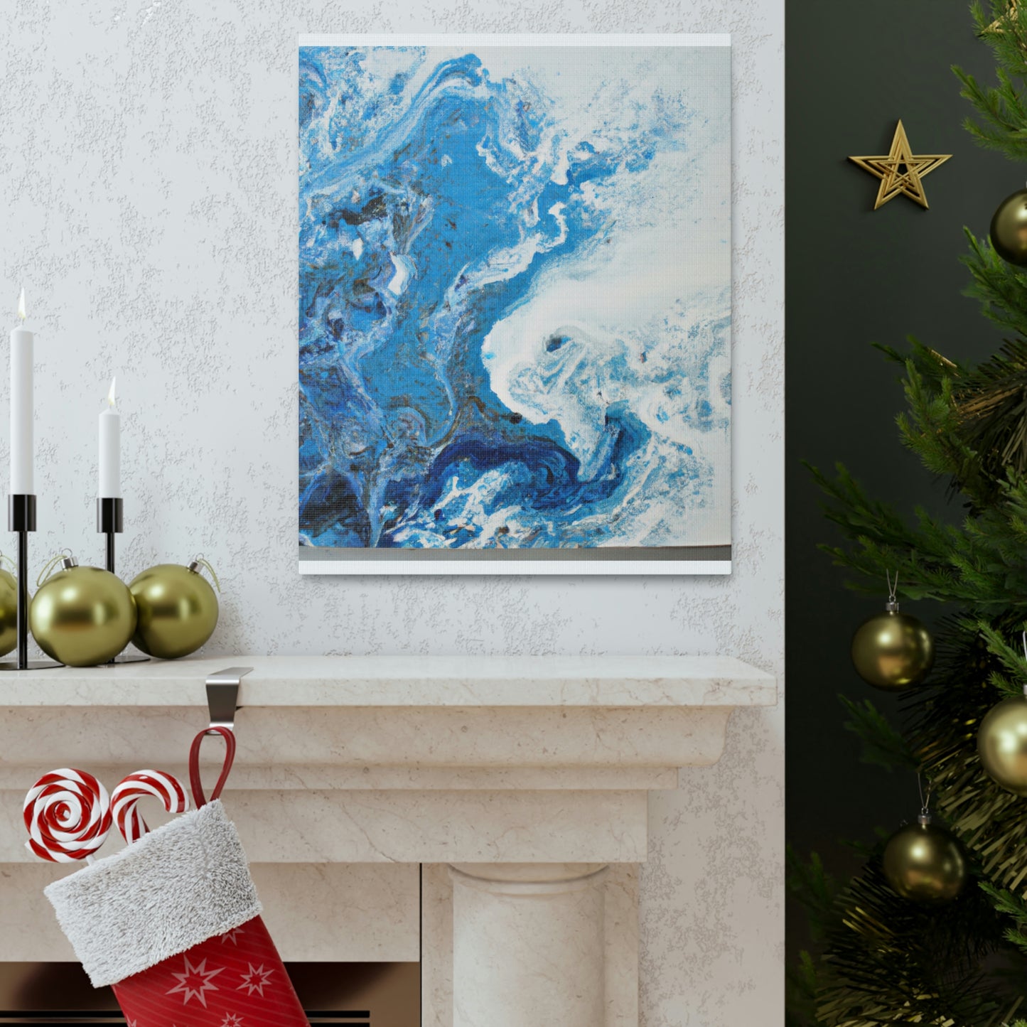 "Blue Spark" - Canvas