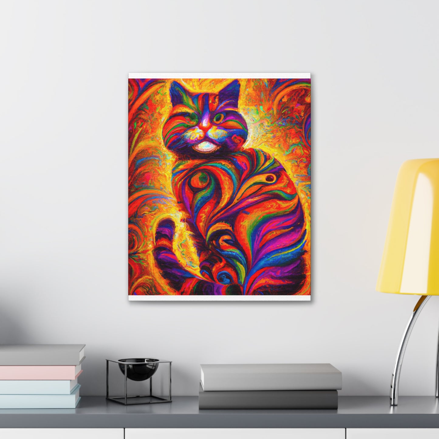 Feline Floral - Canvas
