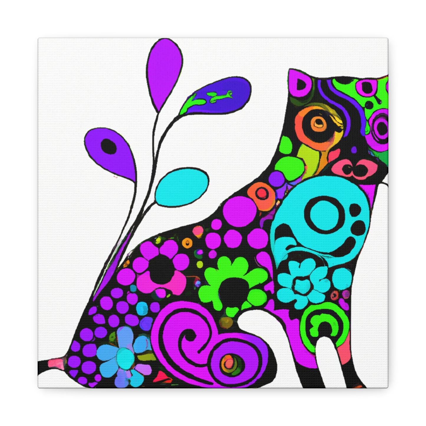 Flora Feline - Canvas