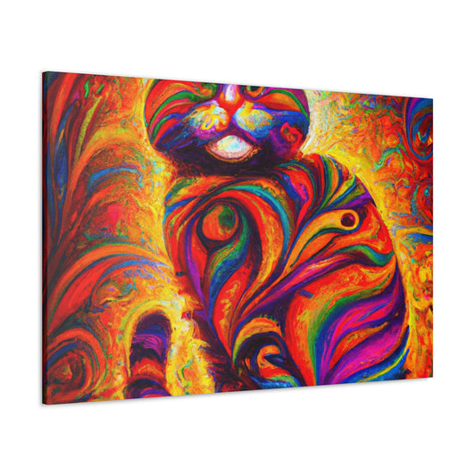 Feline Floral - Canvas