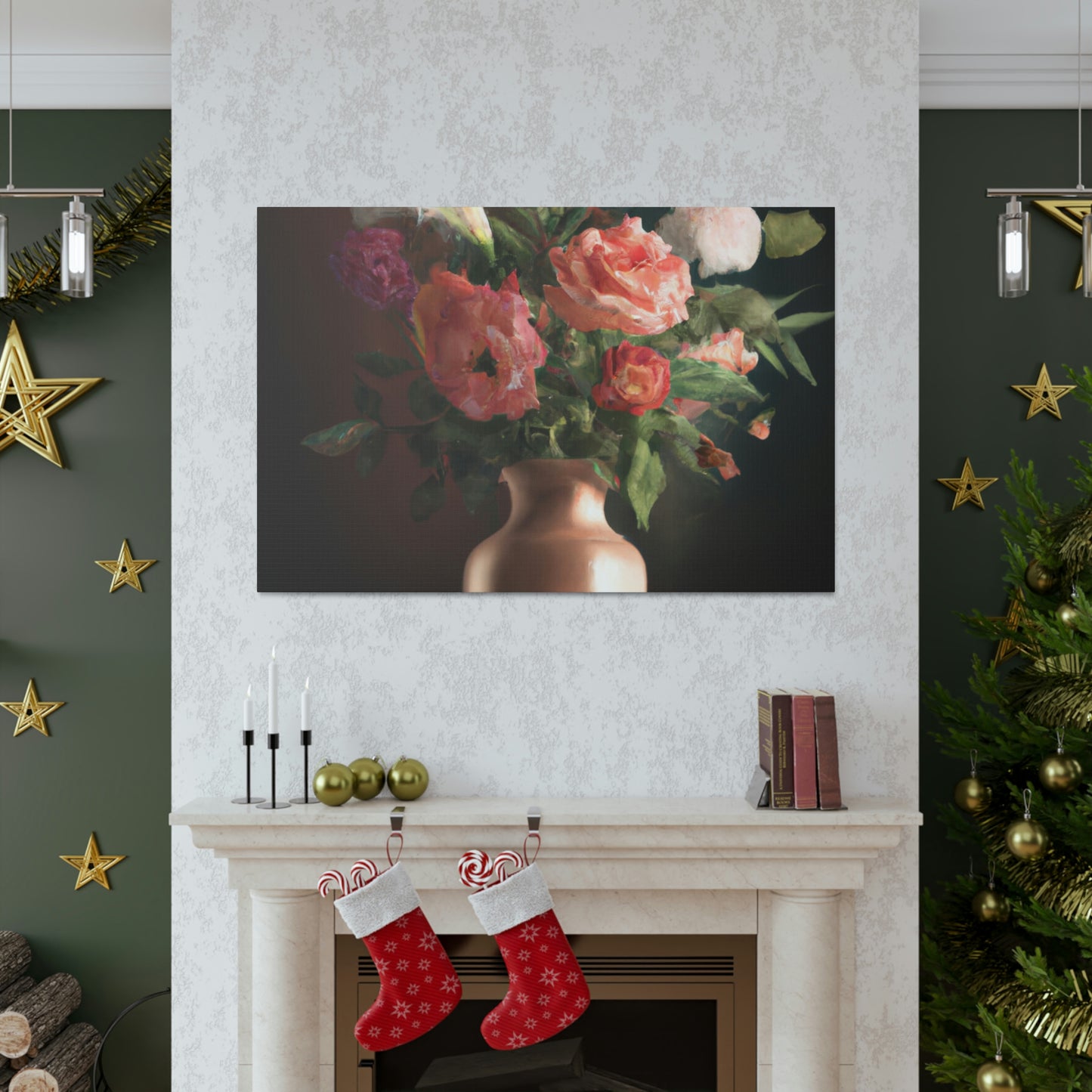 "Floral Finery Wonderland" - Canvas