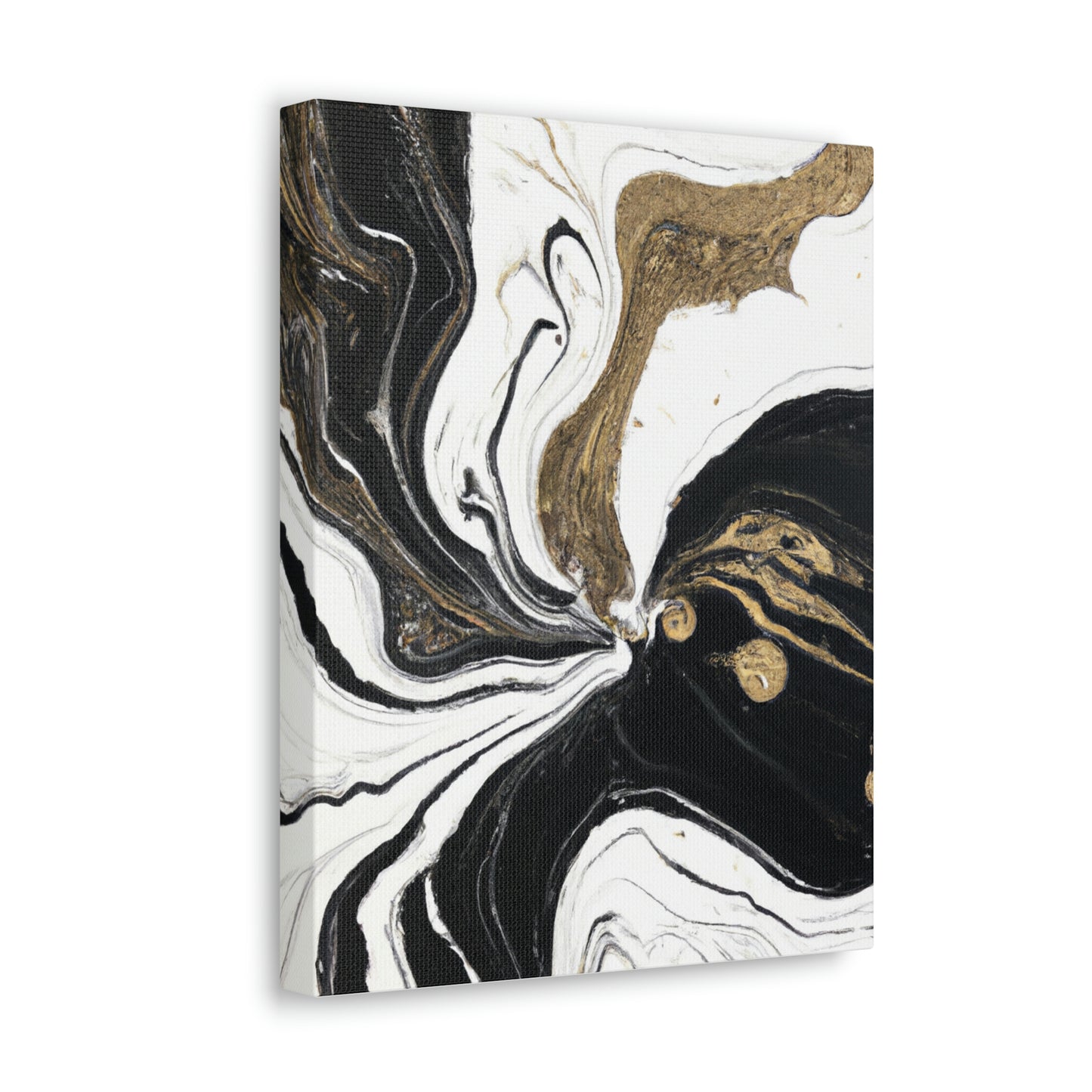 Golden Flux Flow. - Canvas