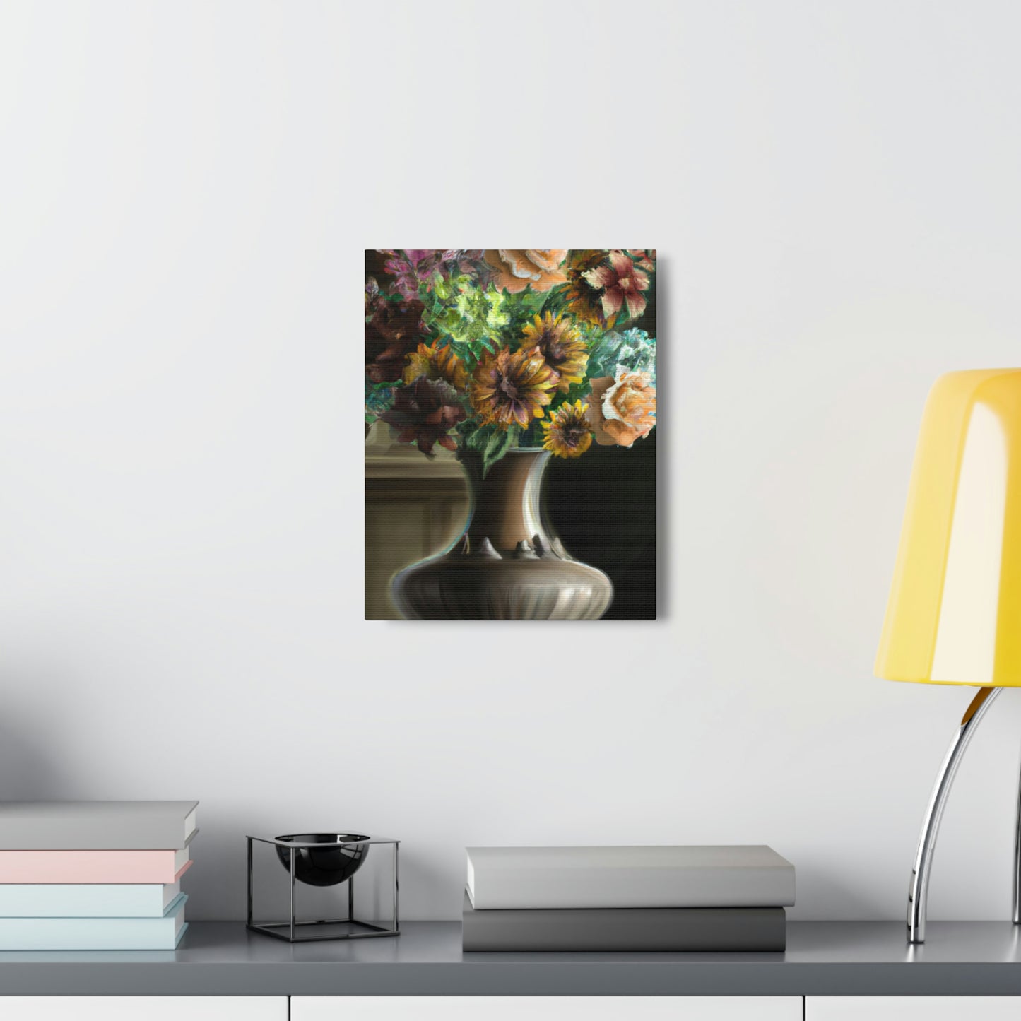 "Delicate Blossoms Vase." - Canvas