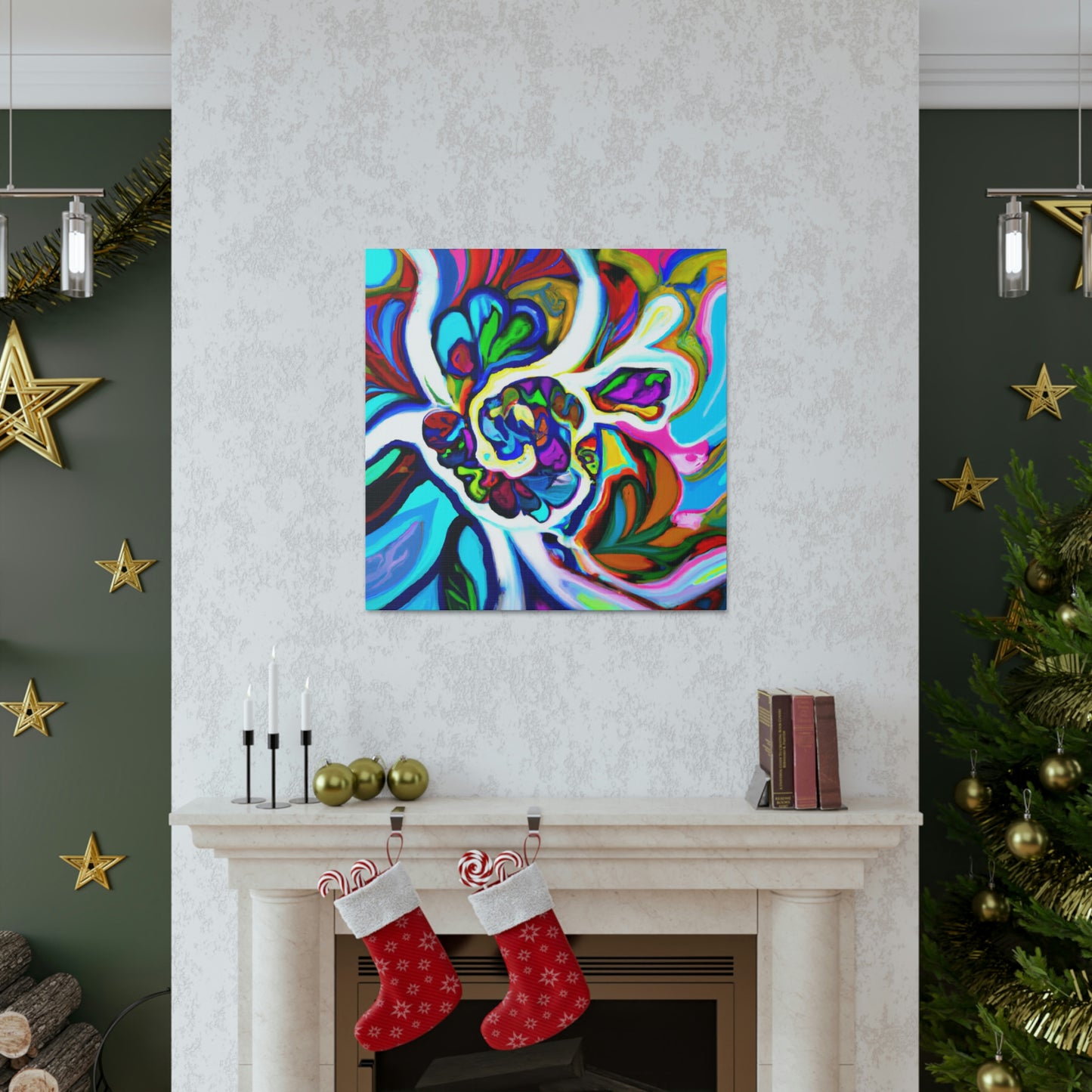 Psychedelic Bloom. - Canvas