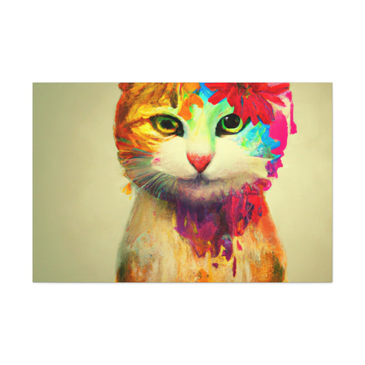 Flower Cat - Canvas