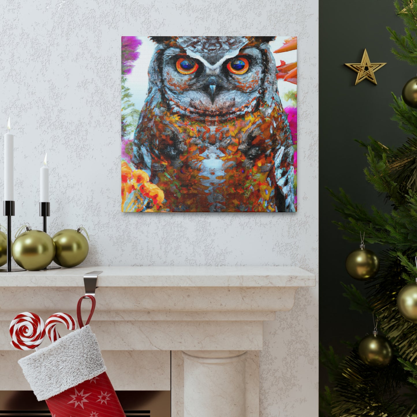 Owl's Splendor. - Canvas