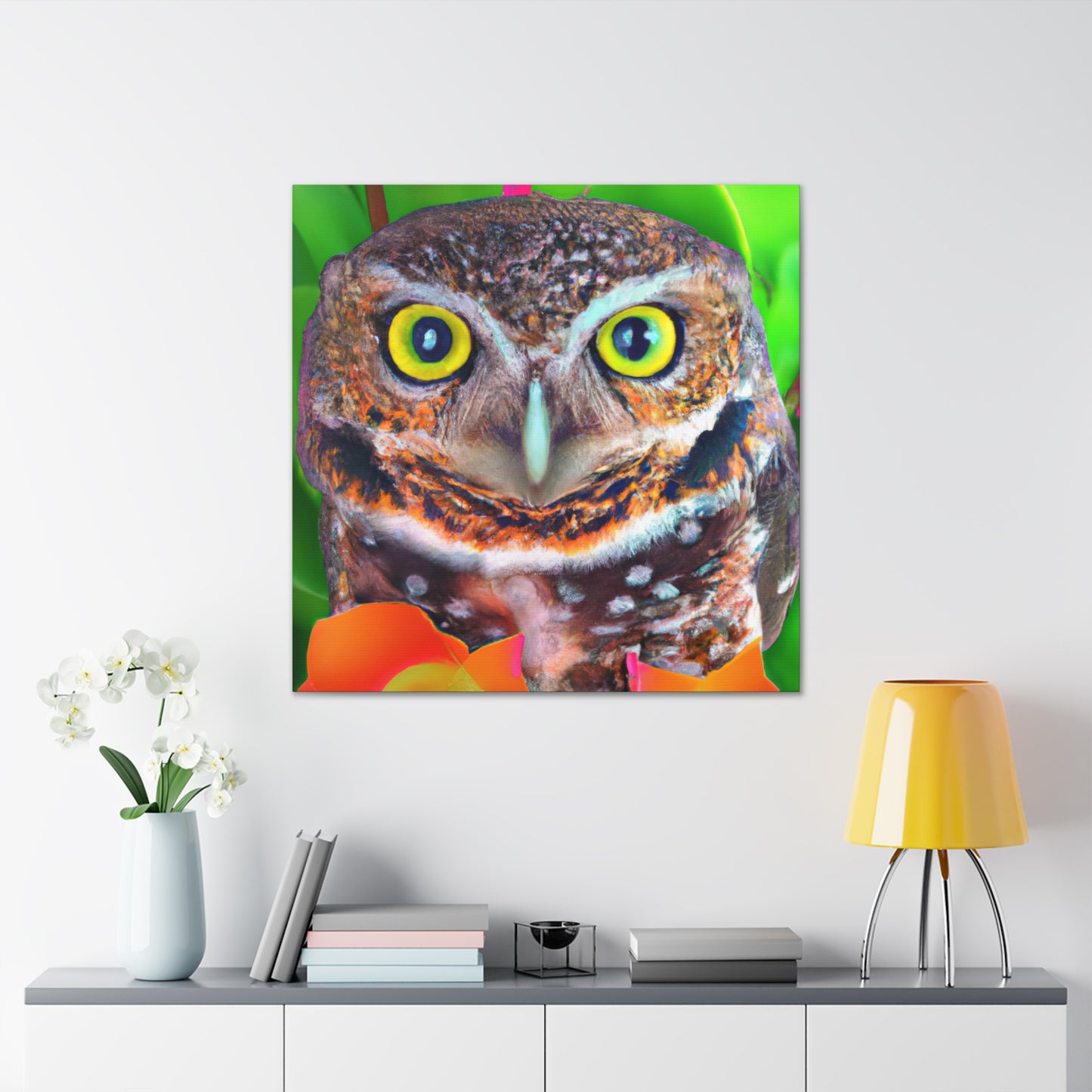 Owl Splendor. - Canvas