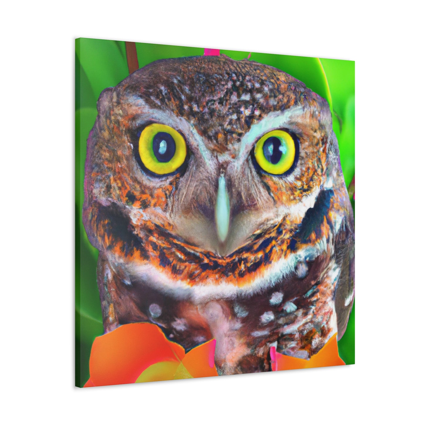 Owl Splendor. - Canvas