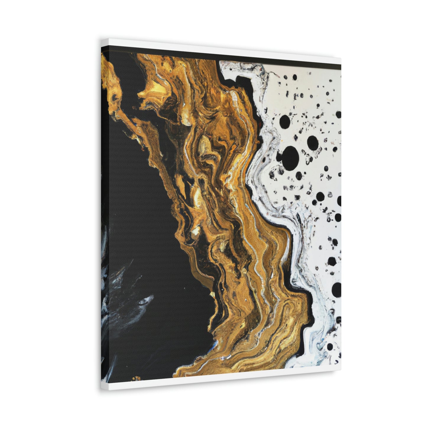 Midnight Gold Glitter - Canvas