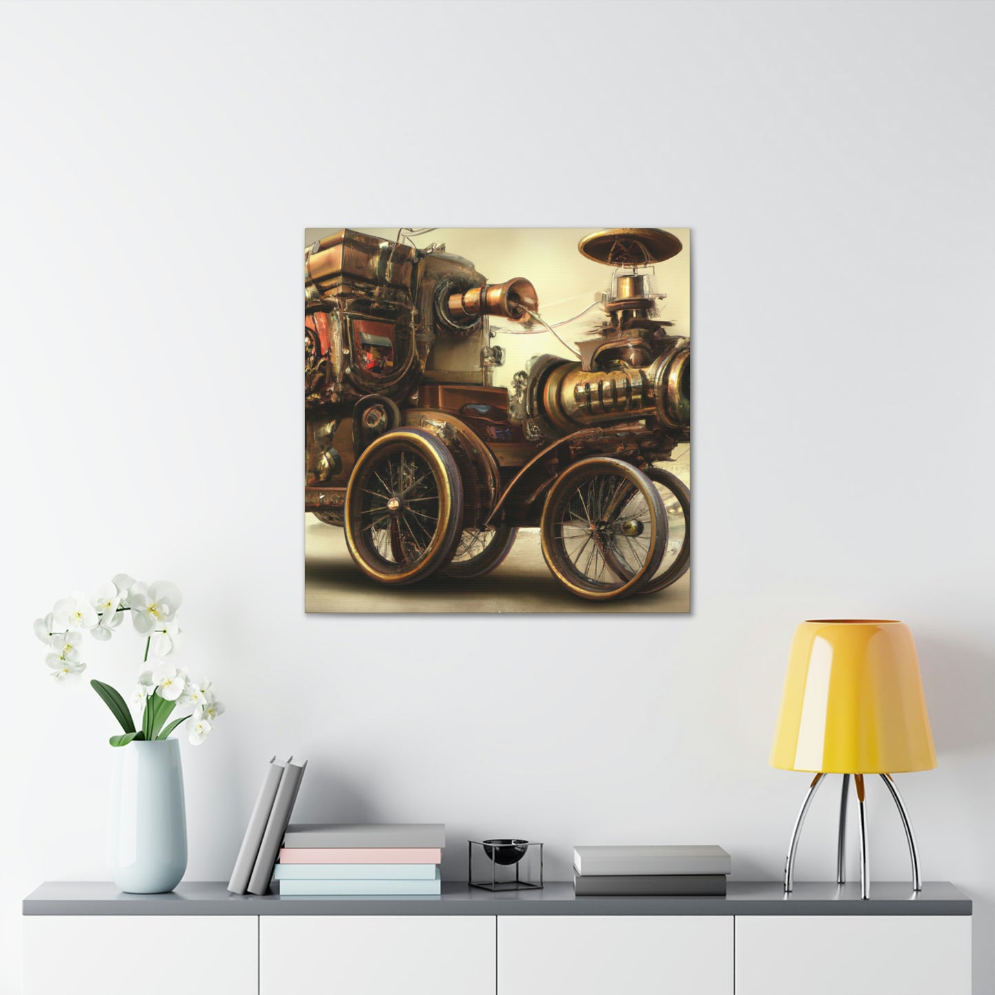 Steampunk Motor. - Canvas