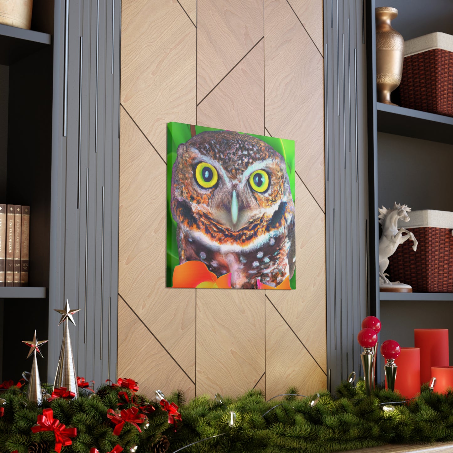 Owl Splendor. - Canvas