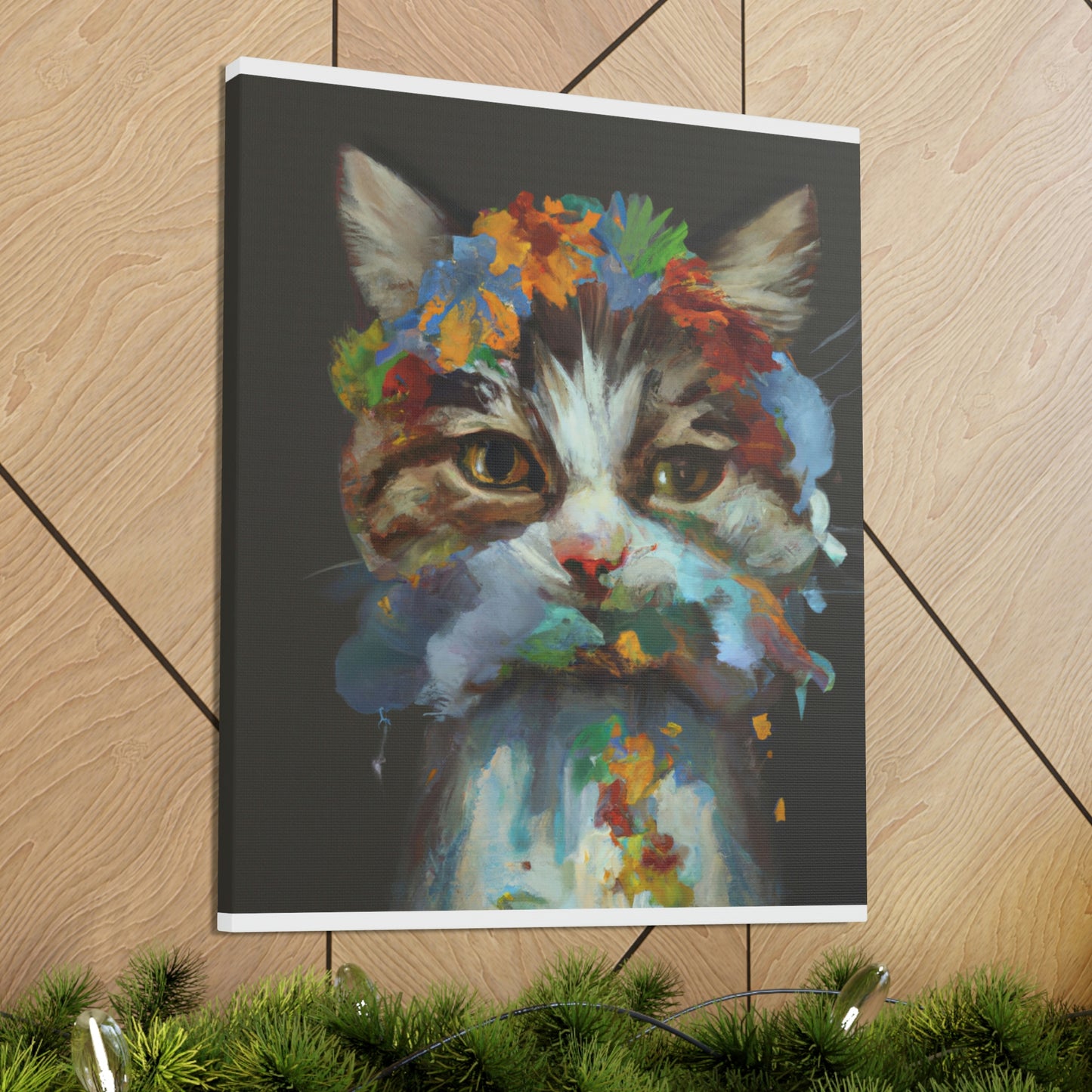 Daisycat. - Canvas
