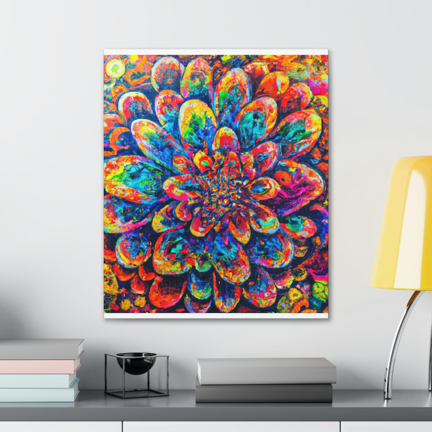 Psychedelic Bloom. - Canvas