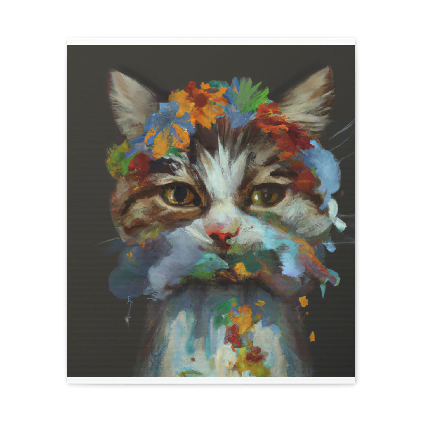 Daisycat. - Canvas