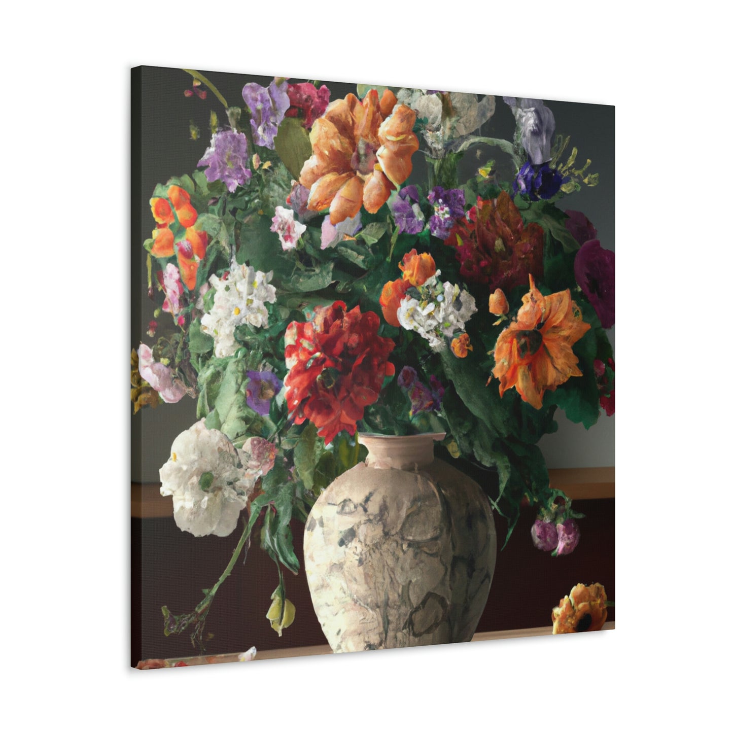 Vibrant Floral Bliss - Canvas