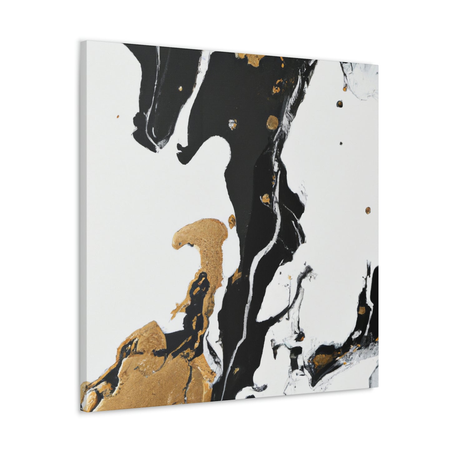 Midnight Gilded Bloom - Canvas