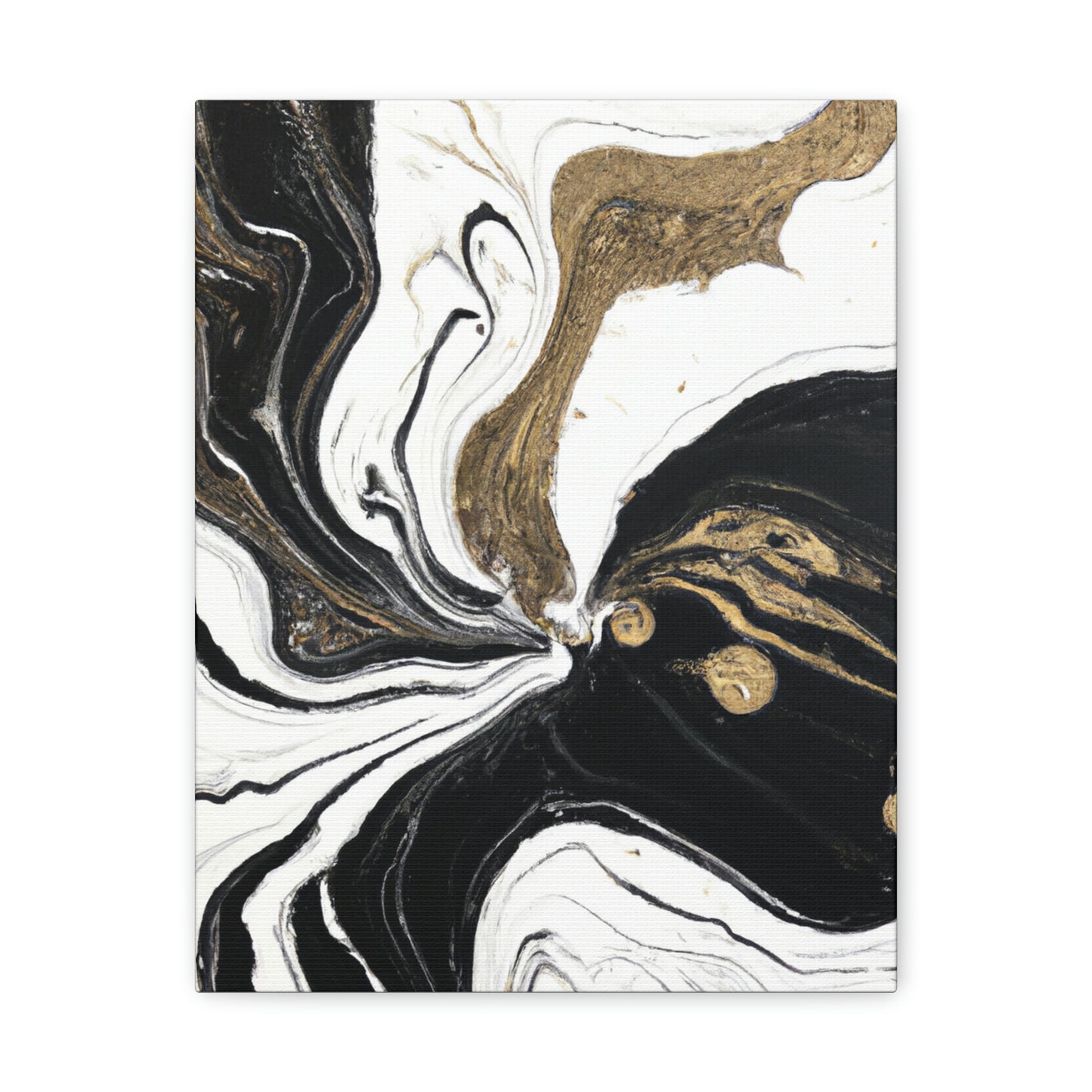 Golden Flux Flow. - Canvas