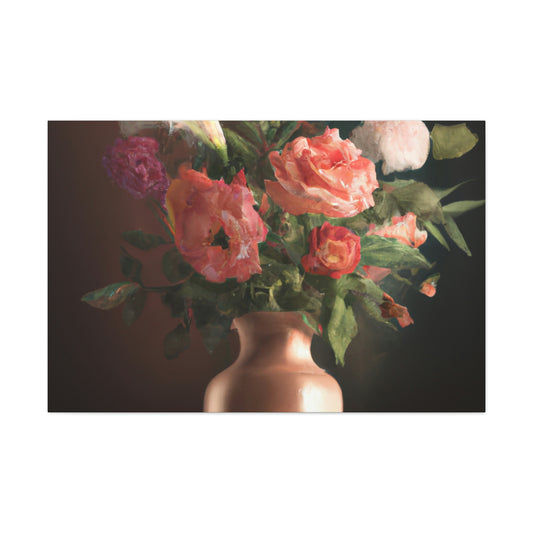 "Floral Finery Wonderland" - Canvas