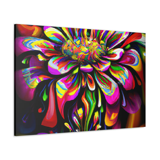 Groovy Bloom. - Canvas