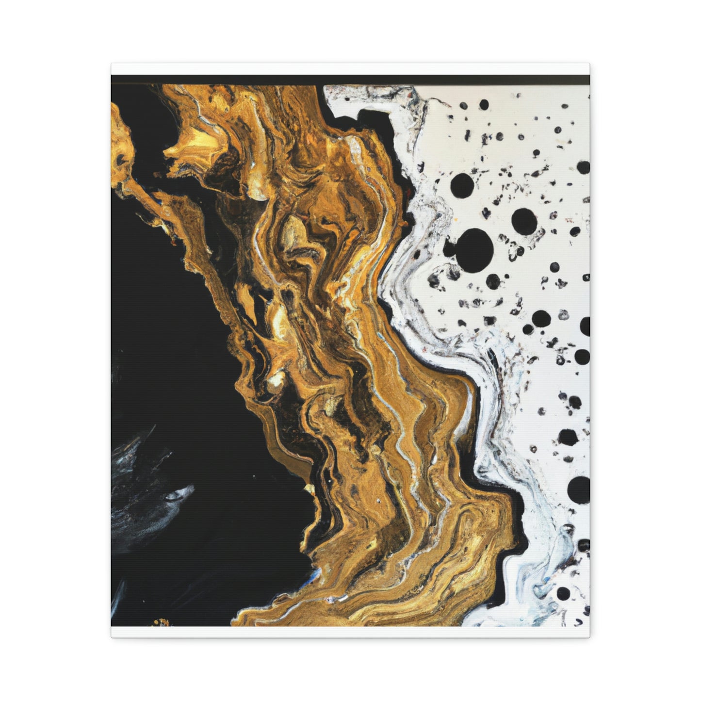 Midnight Gold Glitter - Canvas