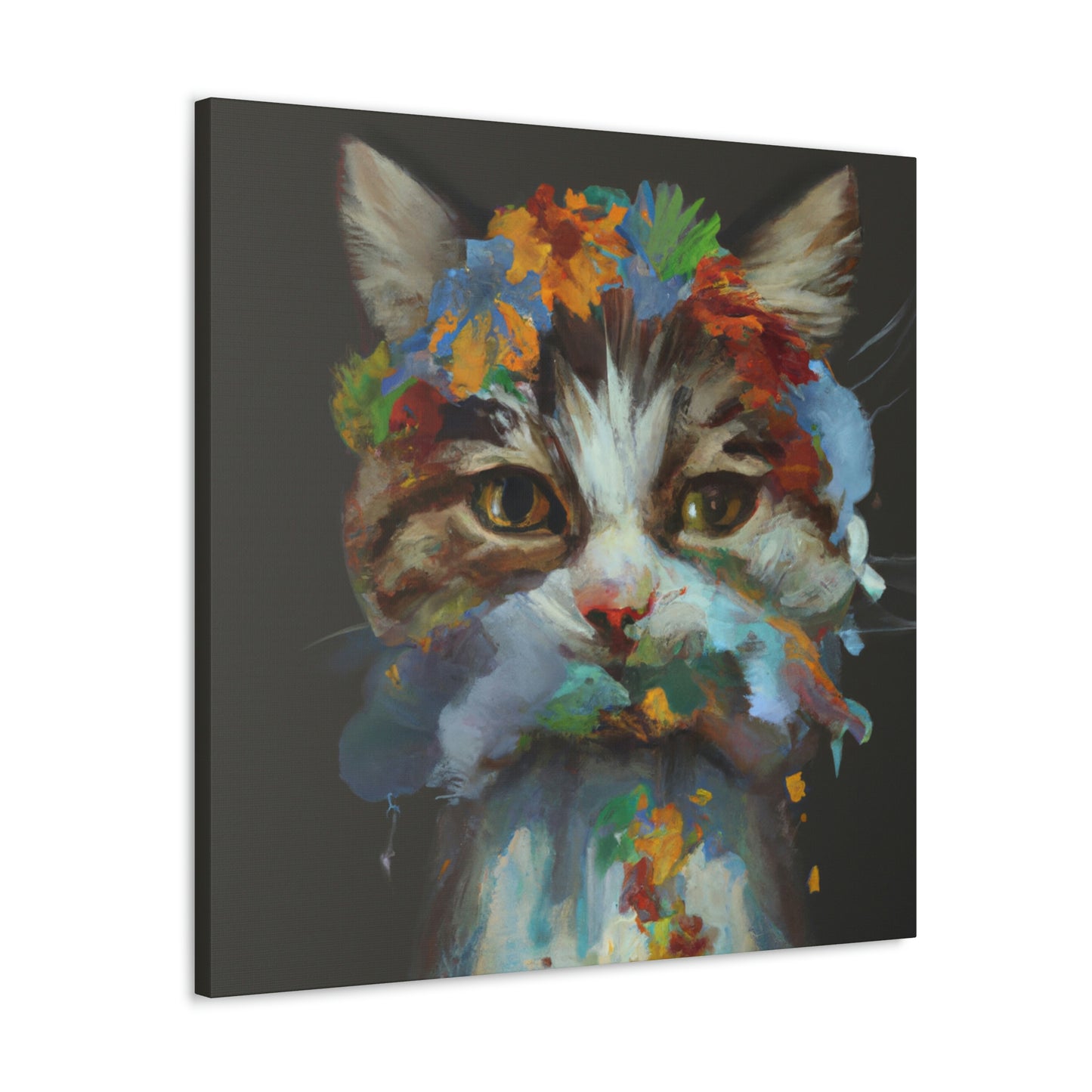 Daisycat. - Canvas